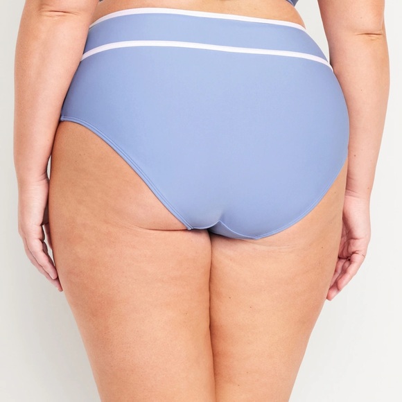 NWT OLD NAVY High-Waisted Bikini Swim Bottoms Color: Blue Overall - Picture 8 of 10